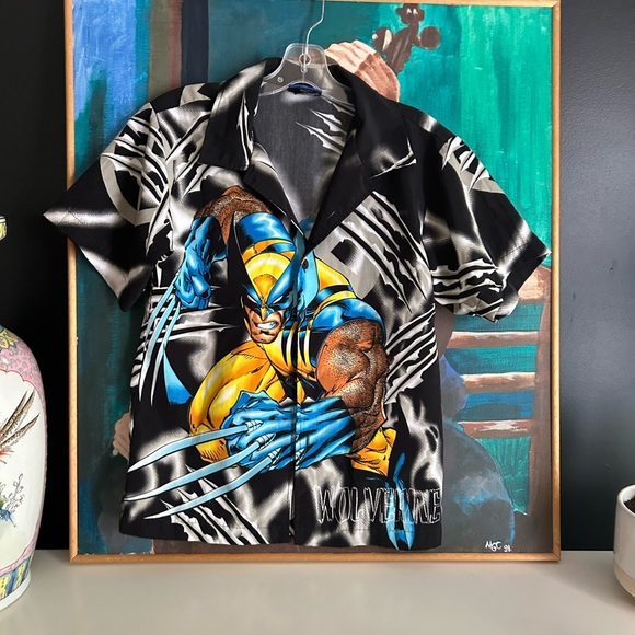 Marvel Wolverine Graphic Kids Shirt - Black and Yellow M 12 - Picture 14 of 16